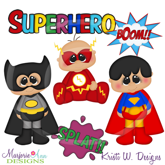 Super Chubbies Super Heros/Boys Cutting Files-Includes Clipart - Click Image to Close